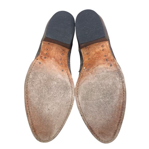 Frye Women’s Deborah Brown Distressed Studded Western Ankle Boot Size US 8 - Picture 9 of 12